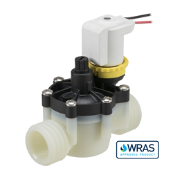 3/4" BSP female connections, 2-way latching, 9V DC WRAS 